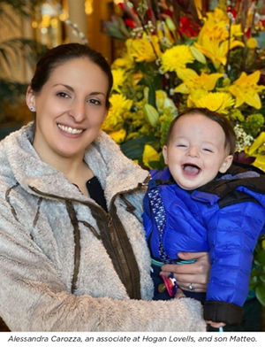 Alessandra Carozza and son 