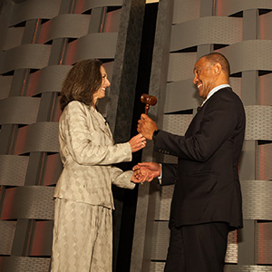 D.C. Court of Appeals Chief Judge Anna Blackburne-Rigsby and Charles R. Lowery Jr.