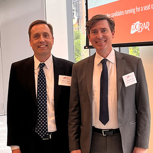 Alexander Reid and National Association of State Treasurers Executive Director Shaun Snyder