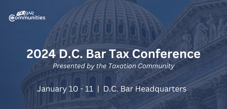 2024 D.C. Bar Tax Conference