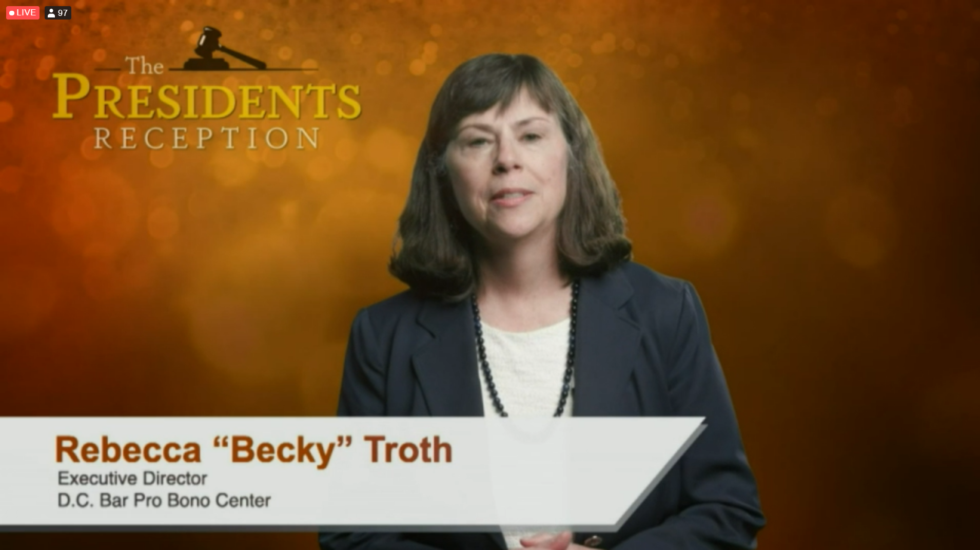Becky Troth 2021 Presidents Reception