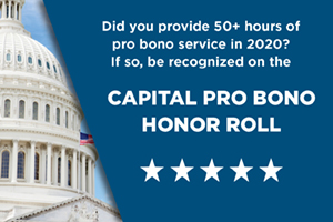Capital Pro Bono Honor Roll.