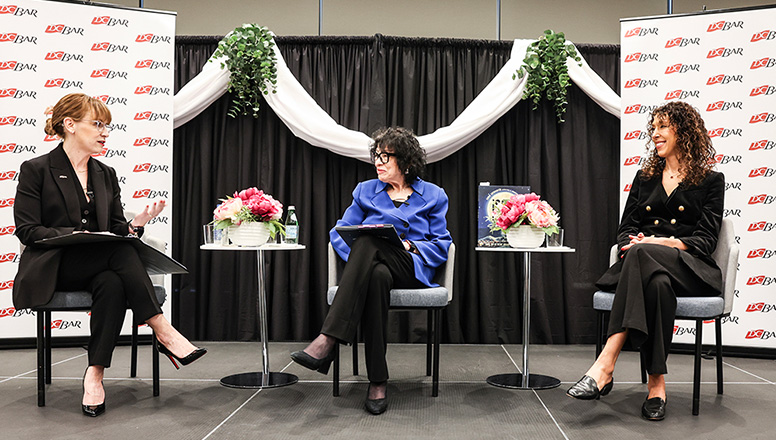 U.S. Supreme Court Justice Sonia Sotomayor and illustrator Jacqueline Alcántara