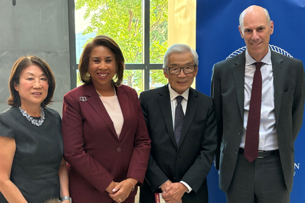 From left to right: BADC President Shirley Ann Higuchi, D.C. Court of Appeals Chief Judge Anna Blackburne-Rigsby, history scholar Sam Mihara, and Chief Judge James E. Boasberg of the U.S. District Court for the District of Columbia.