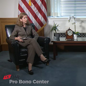 Laura Klein, pro bono program manager at the U.S. Department of Justice