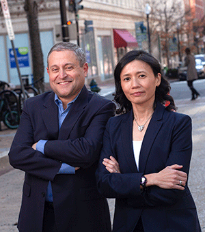 Brian Levine and Karen Lee