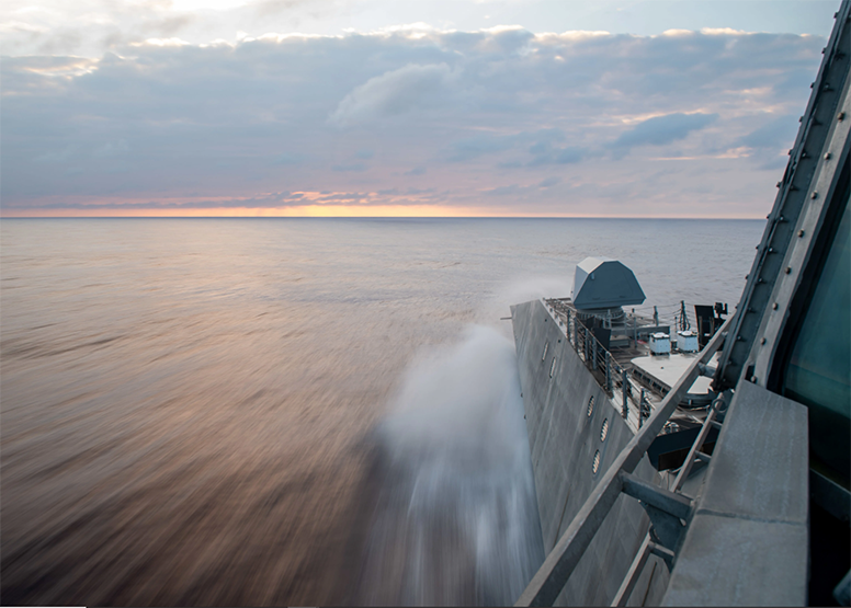 Ship at sea