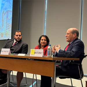 Judge John P. Howard III, Judge Neomi Rao, and Douglas Letter of the Brady Campaign to Reduce Gun Violence